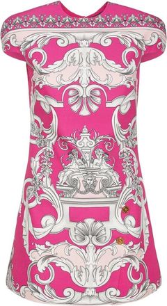 Versace Zomerse Bloemenjurk - Dames - Korte kleedjes - Veelkleurig - 2XS - Kleedjes