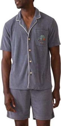 Faherty Cabana Towel Terry Camp Shirt in Montauk at Nordstrom Rack, Size Xx-Large