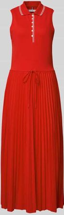 Tommy Hilfiger Tailliertes Freizeitkleid aus Baumwoll-Mix in Rot, Gr&ouml;&szlig;e XL