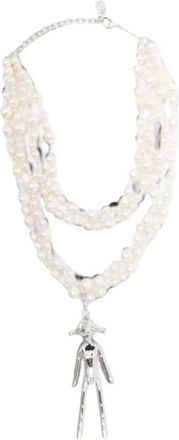 Yvmin Collar Perla Middle Girl - Accessories - Mujer - Blanco - ONE SIZE