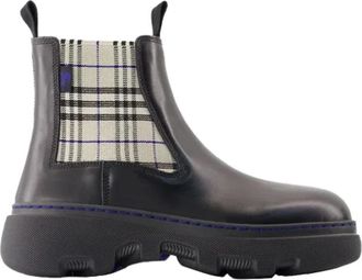 Burberry Leather boots - Dames - Chelseaboots - Zwart - 35 EU - Leer - Schoenen