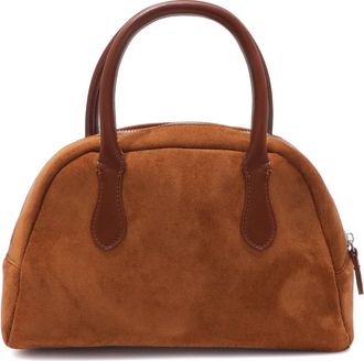 Adornia Brown Oversized Bowling Bag
