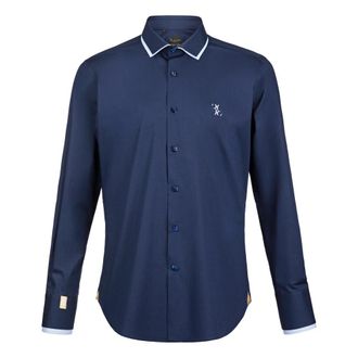 Billionaire Boys Club Shirt Slim Fit - Heren - Casual Overhemden - Blauw - XS - Katoen - Overhemden