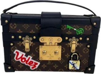 Louis Vuitton Tweedehands Canvas Louis Vuitton tassen - Dames - Vintage Handtas - Bruin - ONE Size - Leer - Vintage