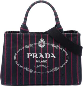 Prada Pre-owned Canvas Satchel - Dames - Vintage Shopper - Veelkleurig - ONE Size - Vintage