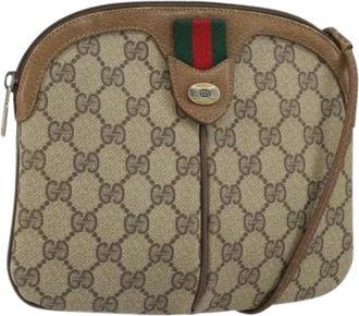 Gucci Pre-owned Cross Body Bags, female, Beige, Size: ONE SIZE Pre-owned Vintage Cross Body Bag