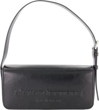 Alexander Wang Punch Schoudertas - Dames - Schoudertassen - Zwart - ONE Size - Katoen - Tassen