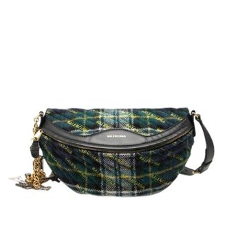 Balenciaga Pre-owned Vintage Belt Bag - Dames - Pre-owned - Groen - Maat: ONE Size Wol