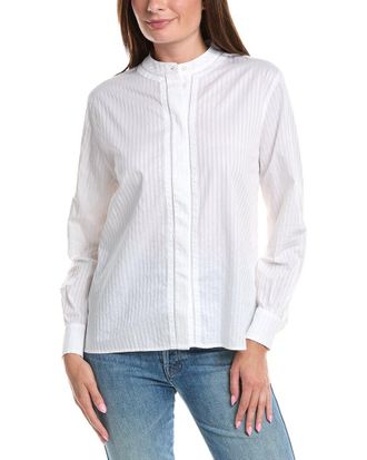 Officine G&eacute;n&eacute;rale Officine Generale Lauranne Satin Stripe Shirt