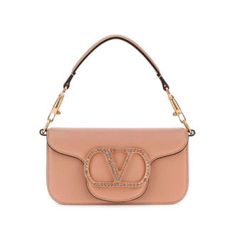 Valentino Garavani Loc&ograve; Small Shoulder Bag With Jewel Logo