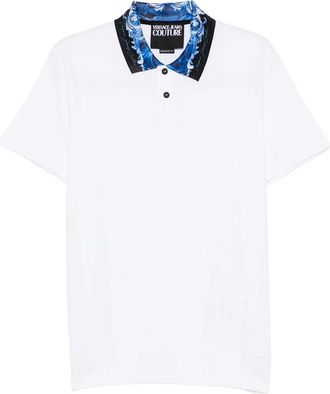 Versace Jeans Couture Floral-print Polo Shirt