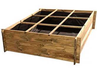 Habitat et Jardin Cuadrado De Huerto nigelle - 140 X 140 X 40 Cm