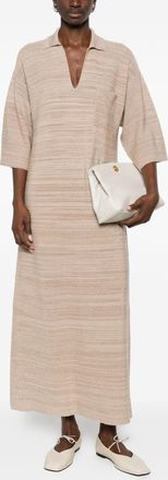 Fabiana Filippi Womens Wool And Cotton Shirtdress - Nude - Size EU 46 (Womens)