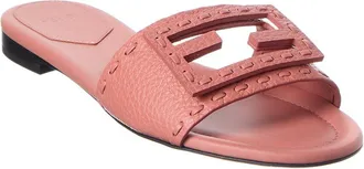 Fendi Fendi Ff Baguette Leather Sandal