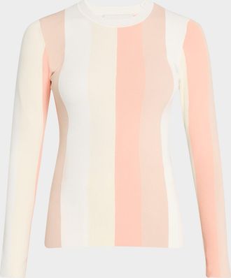 3.1 Phillip Lim Long-Sleeve Color Block Top