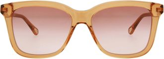 Chlo&eacute; Square-Frame Bio Acetate Sunglasses