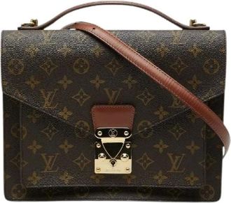 Louis Vuitton Pre-owned Handbags, female, Brown, Size: ONE SIZE Pre-owned Monogram Monceau 2way Bag