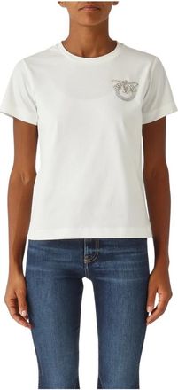 Pinko Pinko, Dames, Tops, Wit, Maat: S Katoen