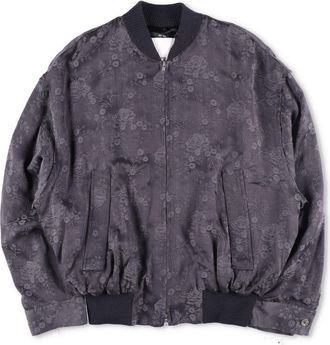 Song for the Mute Song For The Mute Embroidered Floral Bomber Jacket Size L