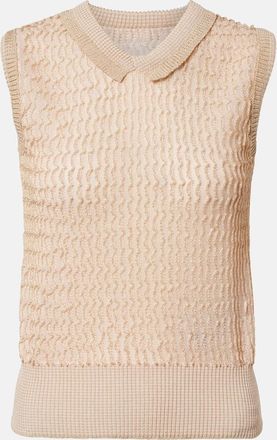 Maison Margiela Ribbed-knit sweater vest