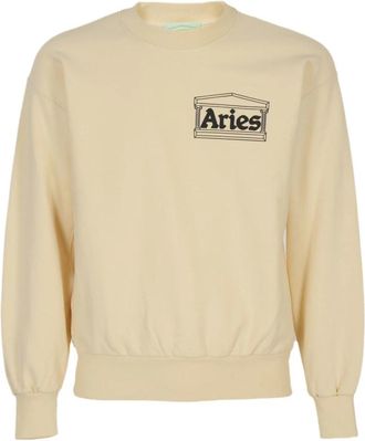 Aries Sweatshirts - Heren - Sweatshirts - Beige - L - Katoen - Hoodies & sweatvesten