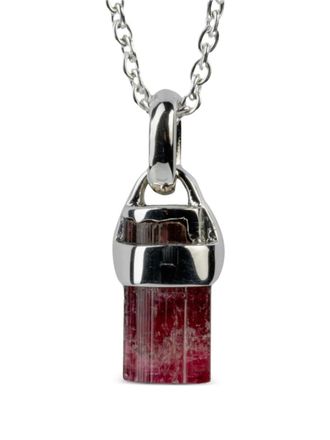 Parts Of Four Talisman necklace - unisex - Rubellite Tourmaline/Sterling Silver - One Size - Red