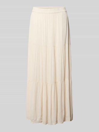 Only Ausgestellter Maxi-Rock aus reiner Viskose Modell MIKKA in Ecru, Gr&ouml;&szlig;e XL