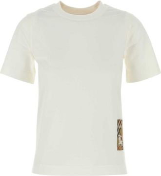 Burberry White Cotton T-Shirt