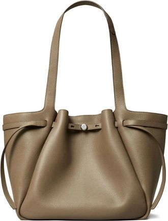 Tory Burch Romy Tote - Dames - Shoppers - Grijs - ONE Size - Leer - Tassen