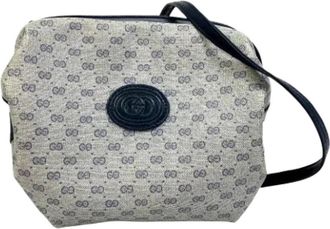 Gucci Pre-owned Cross Body Bags, female, Blue, Size: ONE SIZE Pre-owned Canvas gucci-bags