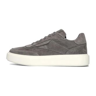Antony Morato Schoenen, Heren, Grijs, 44 EU, Su&egrave;de, Grijze Su&egrave;de Stijlvolle Heren Sneakers
