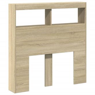 vidaXL Cabecero De Cama Con Led Roble Sonoma 100x17x102 Cm Vidaxl