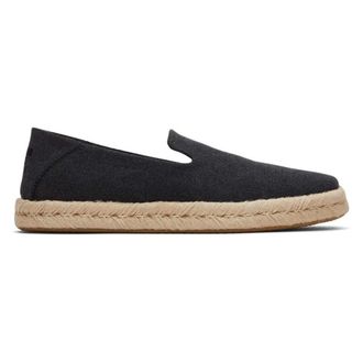 Toms Zwarte Katoenen Canvas Schoenen - Heren - Loafers - Zwart - 46 EU - Katoen - Schoenen