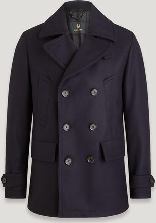 Belstaff Belstaff Caban Milford uomo Misto lana e cashmere Blu inchiostro 46