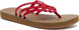 Sanuk Yoga Sandy II Flip Flop in Cherry Red at Nordstrom Rack, Size 11