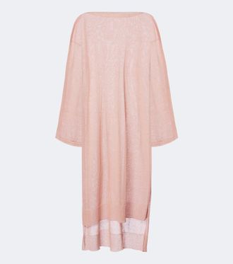 Alaia Knitted linen and silk kaftan