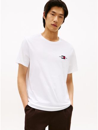 Tommy Hilfiger Mens Flag Graphic Logo T-Shirt - White - XXXL