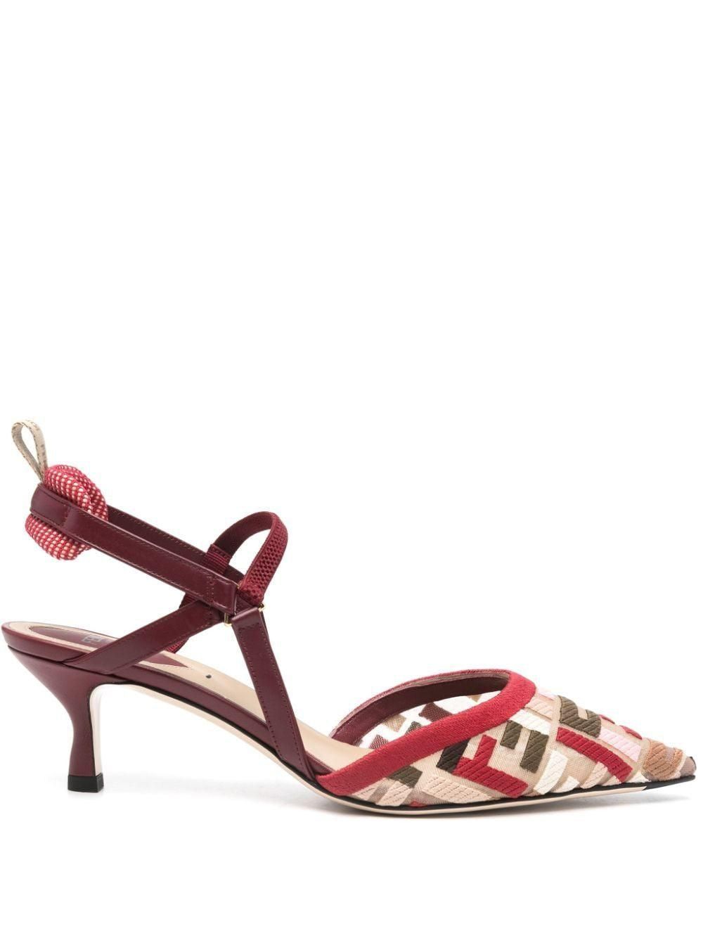 Fendi Hummingbird Lite Slingbacks In Ff Fabric Shoes from