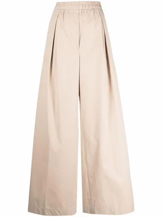 Aspesi wide-leg flared trousers - Neutrals