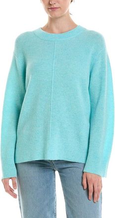 Fort&eacute; Cashmere Rib Easy Crewneck 100% Cashmere Sweater
