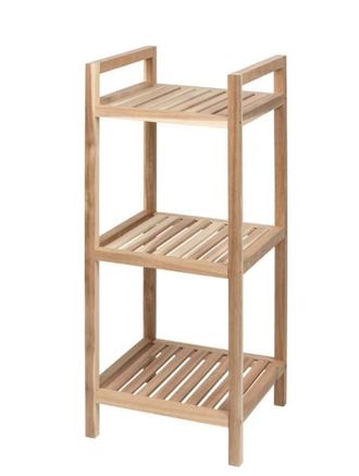 WENKO Estanter&iacute;a Acina 3 Alturas - Estanter&iacute;a De Pie Estanter&iacute;a Para Ba&ntilde;o Certificado Fsc