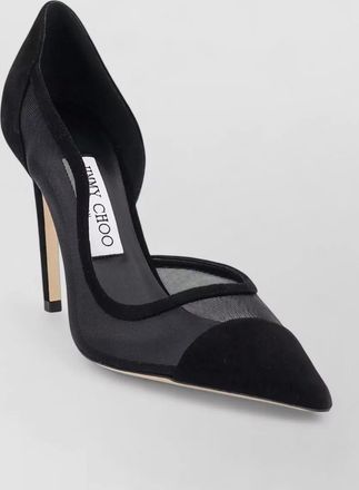 Jimmy Choo London suede leather pointed-toe pumps