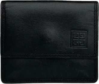 Givenchy Pre-owned Wallets, female, Black, Size: ONE SIZE Pre-owned Leather Wallet