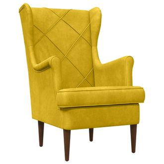 vidaXL Sill&oacute;n Amarillo Terciopelo Vidaxl