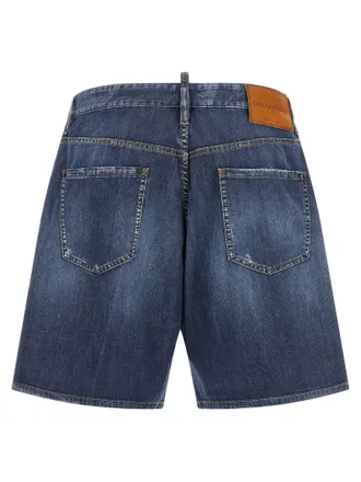 Dsquared2 Boxer Denim Shorts - Blue