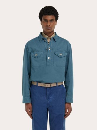 Ferragamo Uomo Camicia work Verde