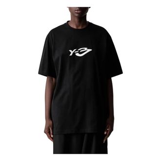 Yohji Yamamoto Dames, Tops, Zwart, Maat: 2XS Katoen
