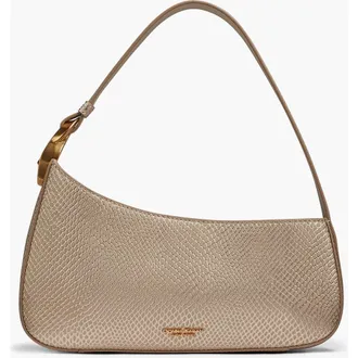 DKNY Jersey Snake Shoulder in Metallic Bone at Nordstrom