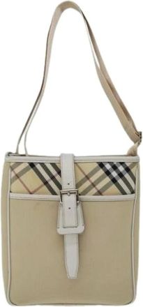 Burberry Pre-owned Cross Body Bags, female, Beige, Size: ONE SIZE Pre-owned Nova check shoulder bag