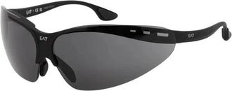 Emporio Armani Q74007 Zonnebril - Heren - Zonnebrillen - Zwart - ONE Size - Leer - Accessoires